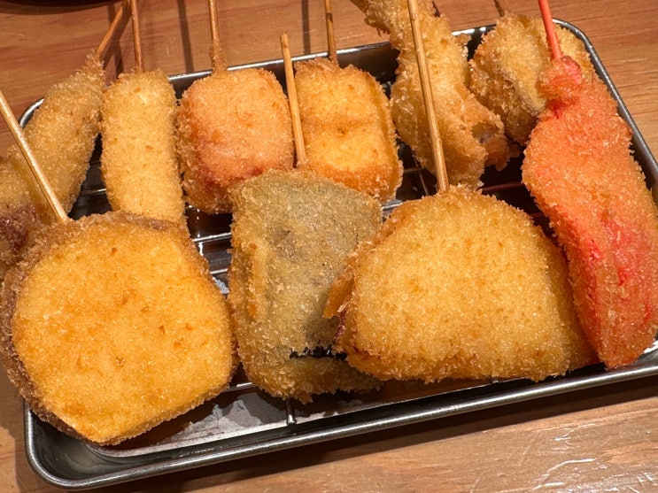  오사카 도톤보리 대표 메뉴 쿠시카츠 꼬치튀김 맛집 신세카이 잇토쿠 솔직후기