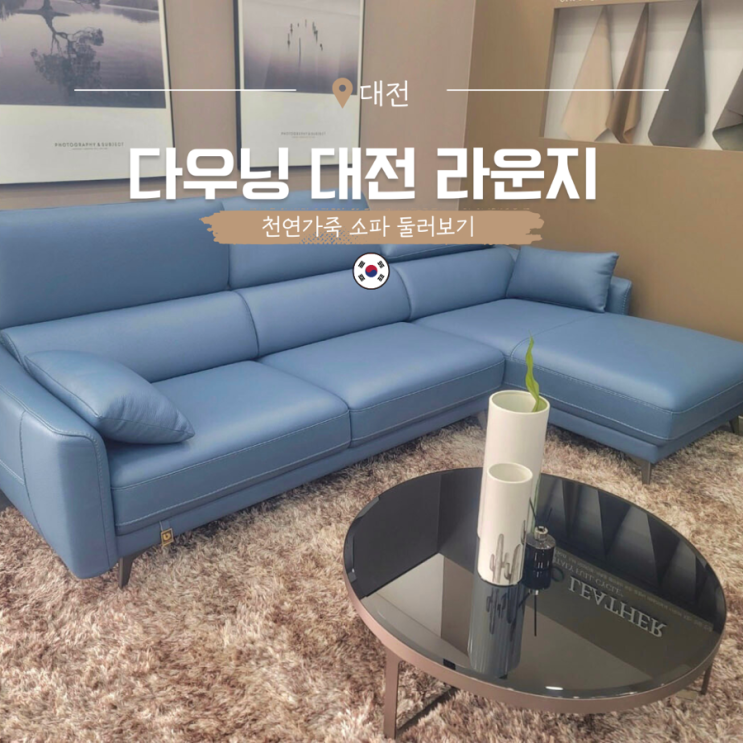  대전가구점 입주가구로 천연 가죽소파 추천