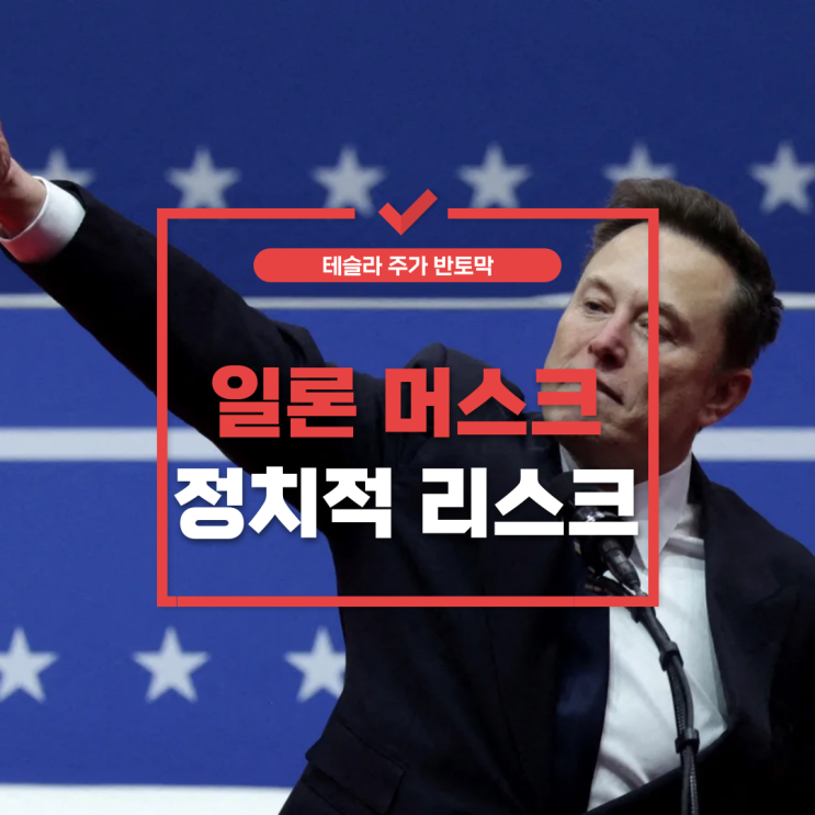  테슬라 주가 하락 이유 5가지: 일론 머스크의 정치적 행보가 문제?