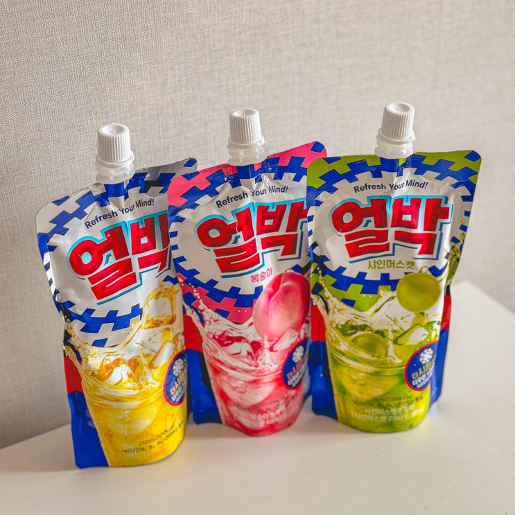  얼박 동아제약 에너지드링크 오리지널 복숭아 샤인머스켓 3종 후기