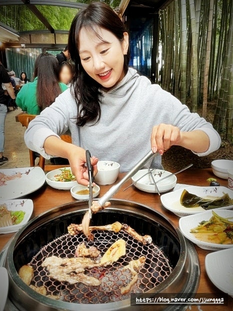  순천맛집 대숲골농원 닭구이 : 대나무숲에서 맛보는 숯불구이