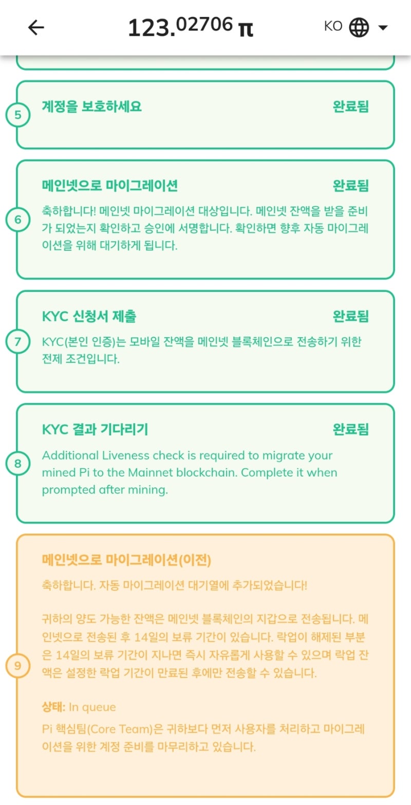 파이코인 kyc인증 승인 후기, 기간, 참여한도, 신분증 인식 : 네이버 블로그