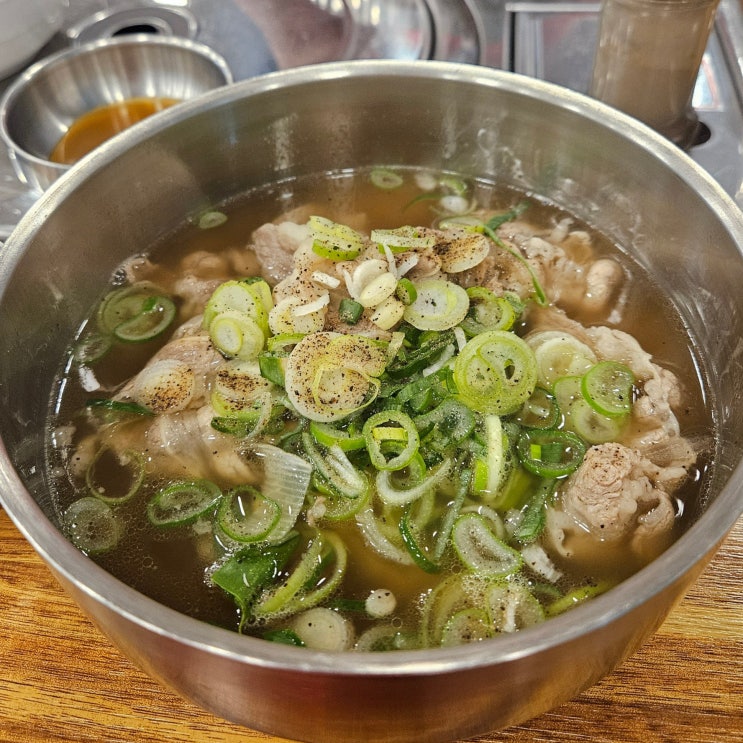  면목역 동원전통종합시장 서울가야밀면 양지탕 맛집