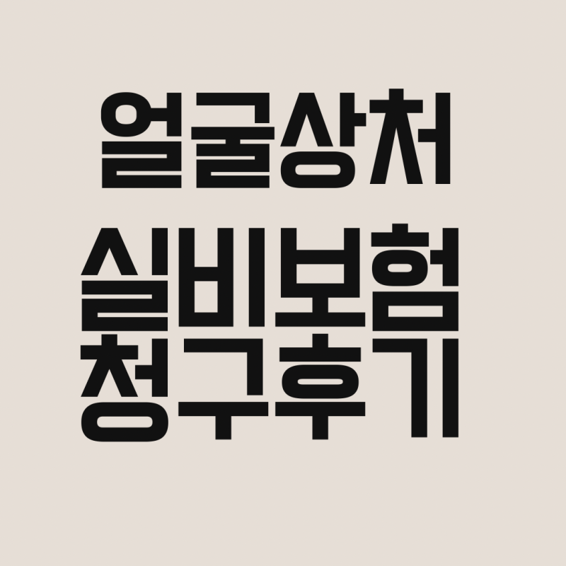 광주 성형외과, 얼굴 상처 봉합 실비보험 청구 총정리