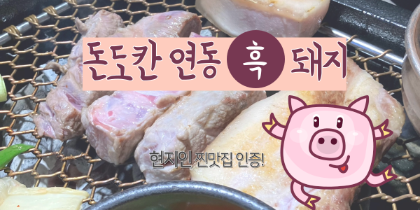  제주공항근처흑돼지 돈도칸 연동흑돼지 솔직 후기! 맛집 인정