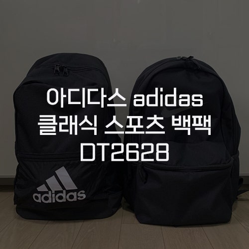  [아디다스 adidas] 클래식 스포츠 백팩 블랙 DT2628 직장인 가방 구매 후기 vs 나이키 브라질리아 2.0 크기 비교