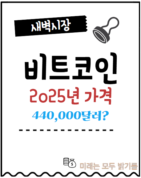  2025년 비트코인 가격. 모든 전문가가 놀랍게도 440,000달러를 예측하고 있다.
