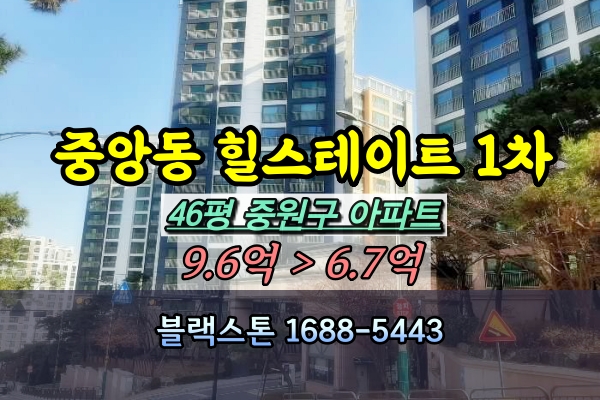  성남 중앙동힐스테이트 1차 경매 46A평 [2024타경53050]