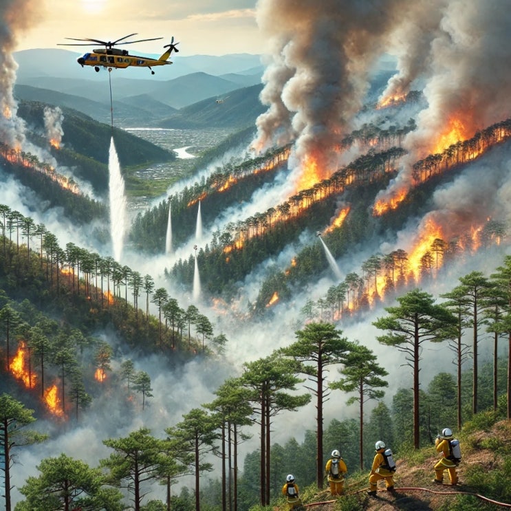 2025년 3월 <b>산불</b> 현황 정리 : 강풍 타고 번진 불길, 경북... 