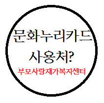 춘천 문화누리카드 사용처 실용적으로 써볼까?