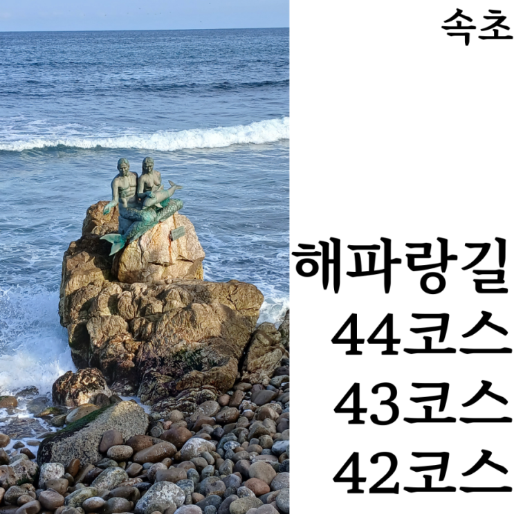  [해파랑길/4일차] 코펜하겐아니고 속초 44코스 인어상, 하조대 순대국이 맛있는 43코스, 양양 서핑 맛집 동산해변 42코스 완주 후기