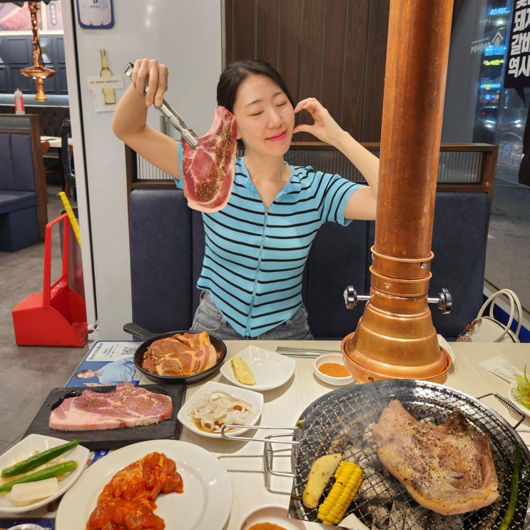  장안동 맛집 돼지갈비 찐인 고기뷔페 명륜진사갈비