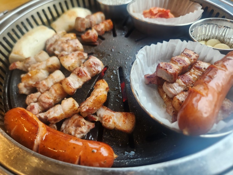  부천 상동역 삼겹살 맛집 고기밥상