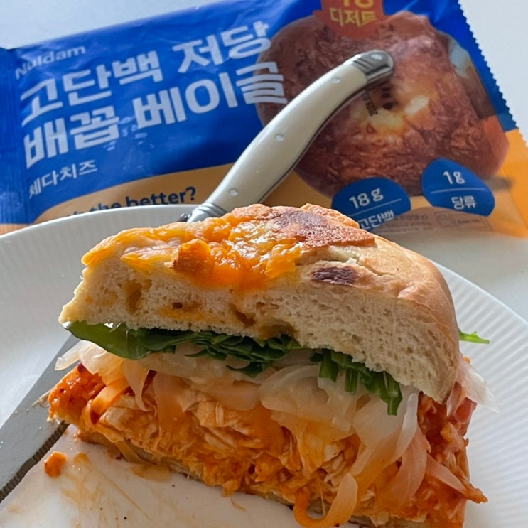  널담 고단백 저당 배꼽 베이글ㅣ내돈내산 편의점 다이어트 빵 추천