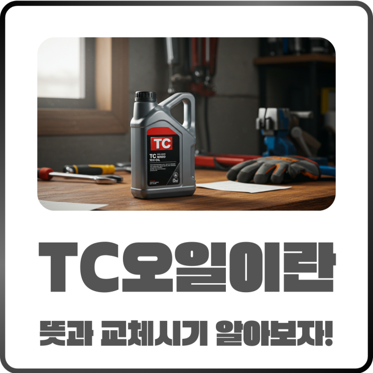  TC오일은 무엇인가? 정확한 뜻과 교체주기 알아보자