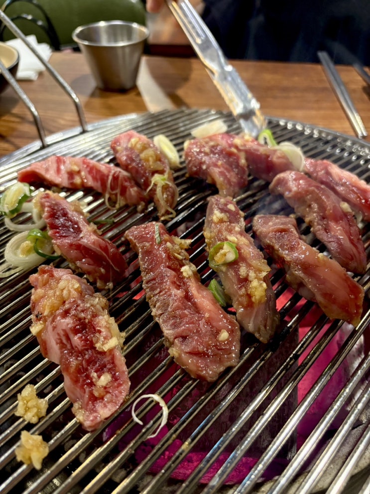  강남구청역맛집 청계산갈비살:) 마늘양념소갈비 논현동고기집