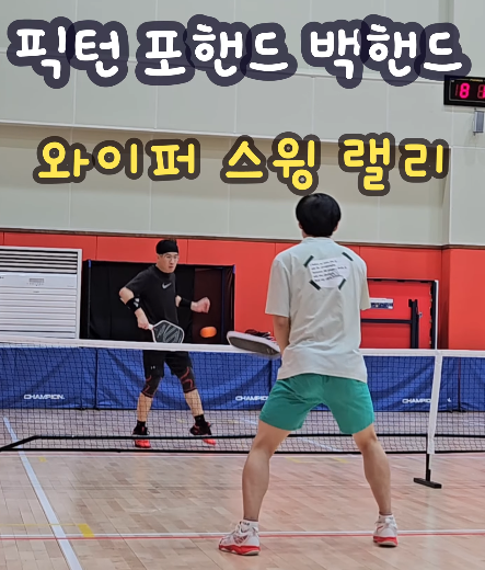  전략적인 딩크 후 팝업으로 득점 - 광주 피클볼(피클코어)