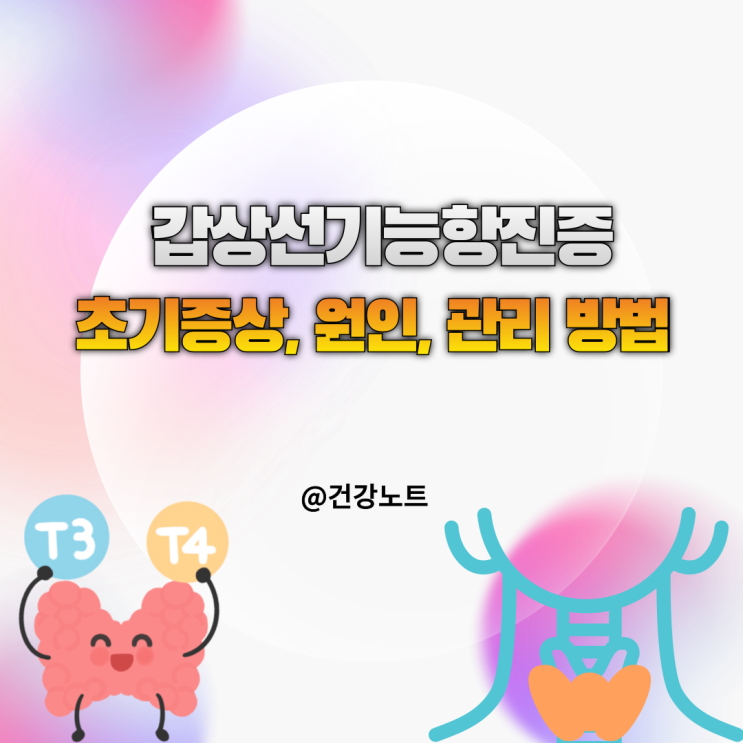  갑상선기능항진증 초기증상 15가지와 원인, 관리법