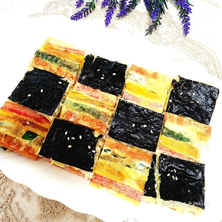  산적김밥 만들기 편스토랑 장신영 레시피 간단 김밥 만드는법