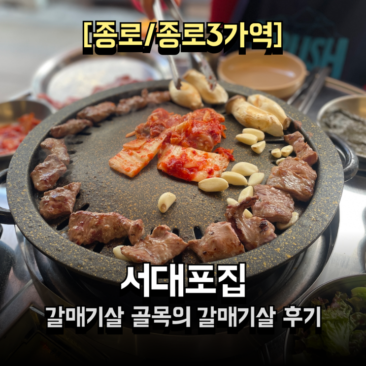 갈매기살골목 일짱 서대포집 종로3가고기집 후기