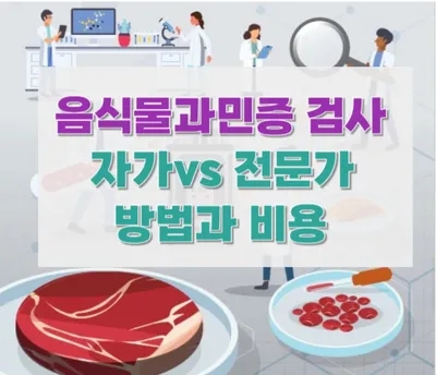  음식물 과민증 검사, 자가 vs 전문가 방법과 검사비용 차이