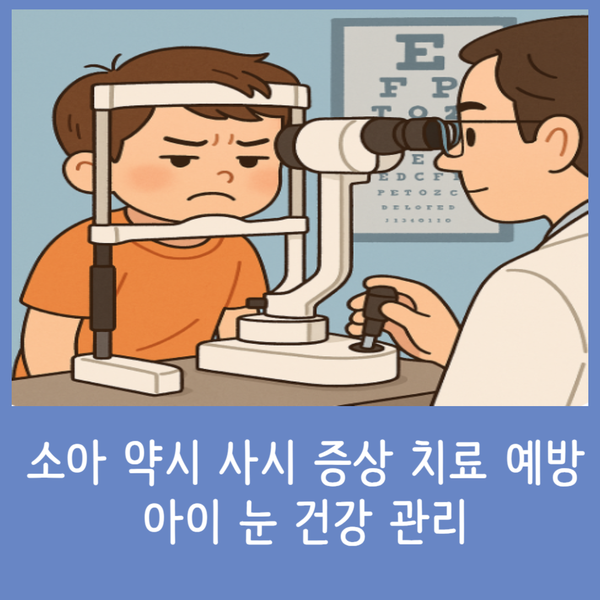  소아 약시 사시 증상 치료 예방, 아이 눈 건강 관리