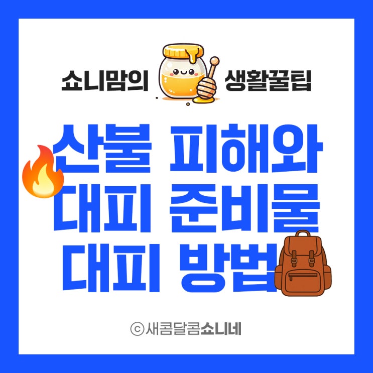  산불로 인한 인명·시설·문화유산 등 피해 소식... 대피 방법과 대피 준비물까지