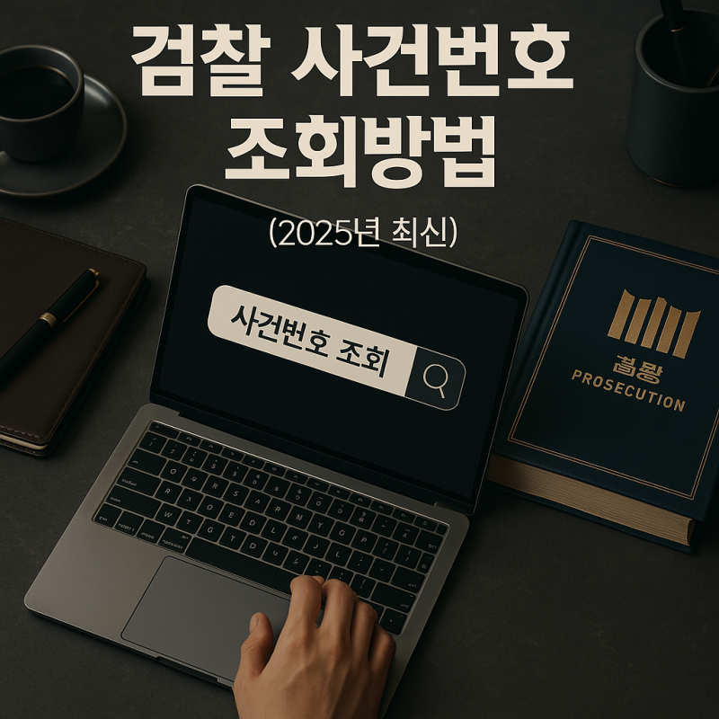 검찰 사건번호 조회방법 (2025 최신)