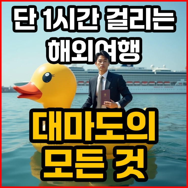 단 1시간 걸리는 해외여행, 대마도의 모든 것 - 주말에도 가능한 완벽 가이드