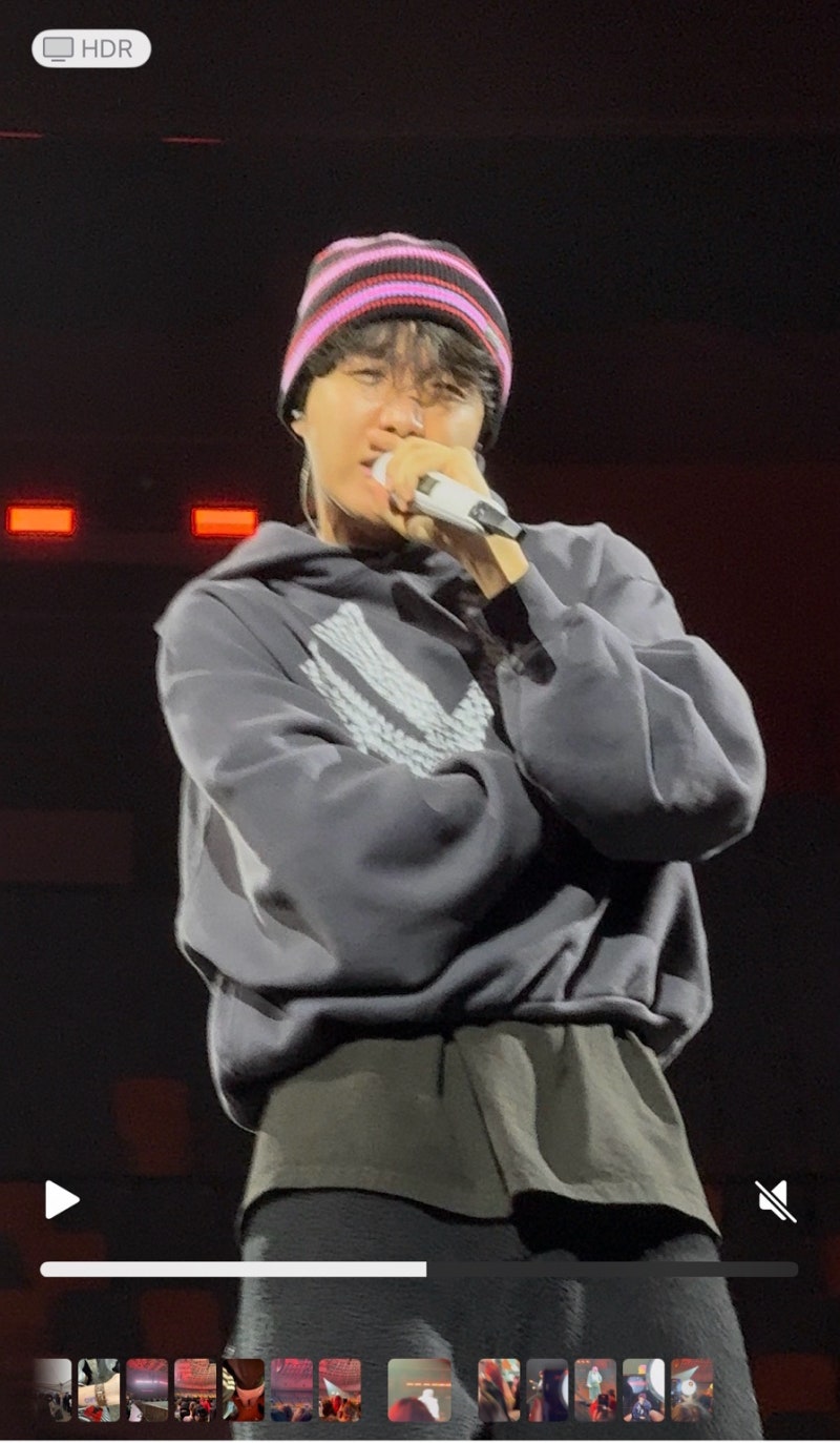 제이홉 솔로 콘서트/아이폰 16프로 콘서트 동영상/ 올림픽체조경기장 스탠딩 /KSPO DOME