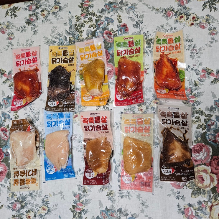 미트리 촉촉통살 수비드 닭가슴살 10종 먹어봤어요 양념치킨 미트리 촉촉통살 수비드 닭가슴살 10종 먹어봤어요 양념치킨