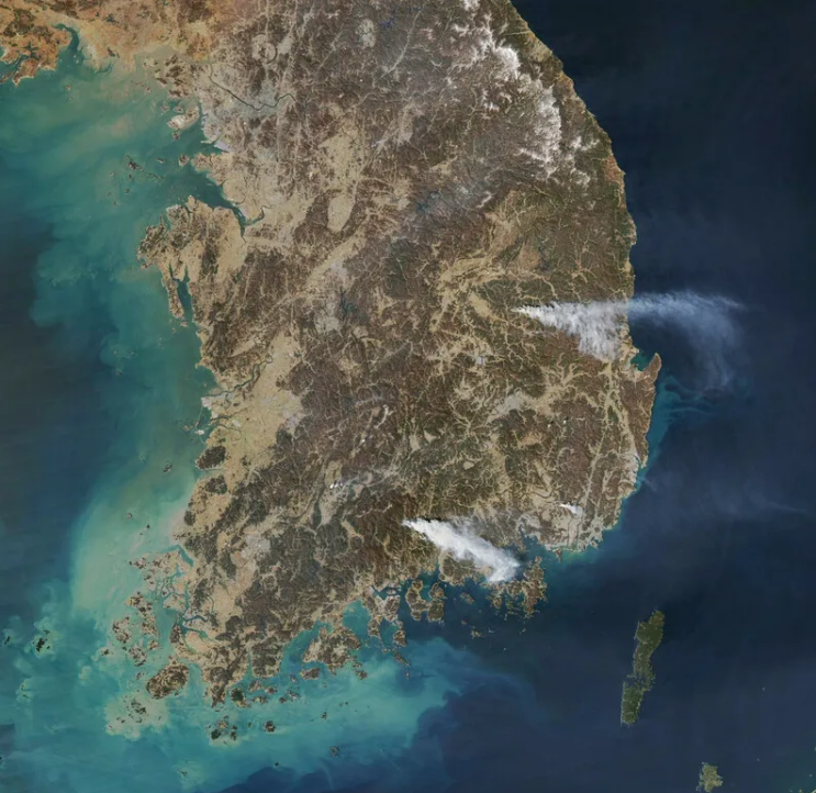 <b>산청 지리산 국립공원 산불</b> 구곡산 넘은 실시간 상황 원인