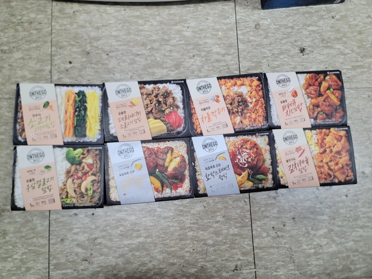  가정용 맛있는 냉동 도시락 추천 사무실 가격 착한 점심 냉동도시락 아워홈 온더고 내돈내산 솔직후기