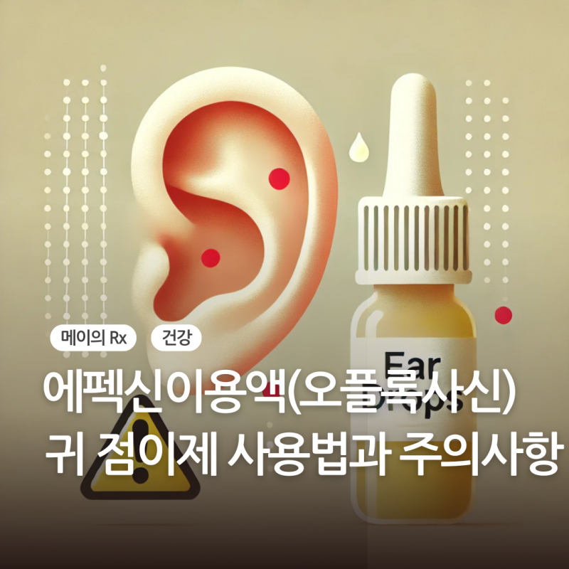 에펙신이용액(오플록사신) 귀 점이제 사용법과 주의사항 완벽 정리