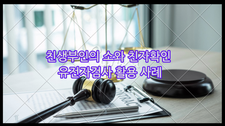 친생부인의 소와 친자확인 유전자검사 활용 사례