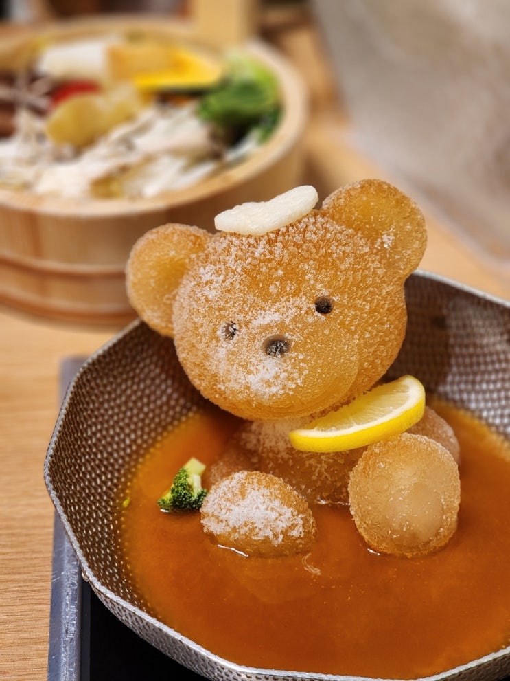  서울 성수 맛집 쿠마짱온센 샤브샤브 귀여움 주의