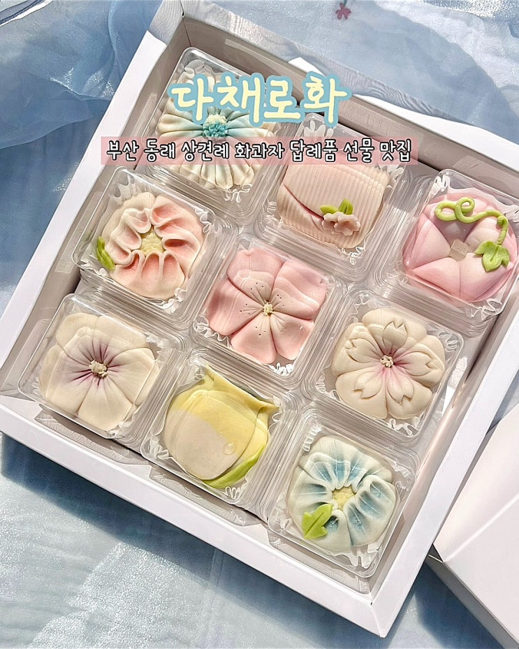 부산 동래 상견례 답례품 선물 다채로화 수제 화과자 선물세트 파는곳