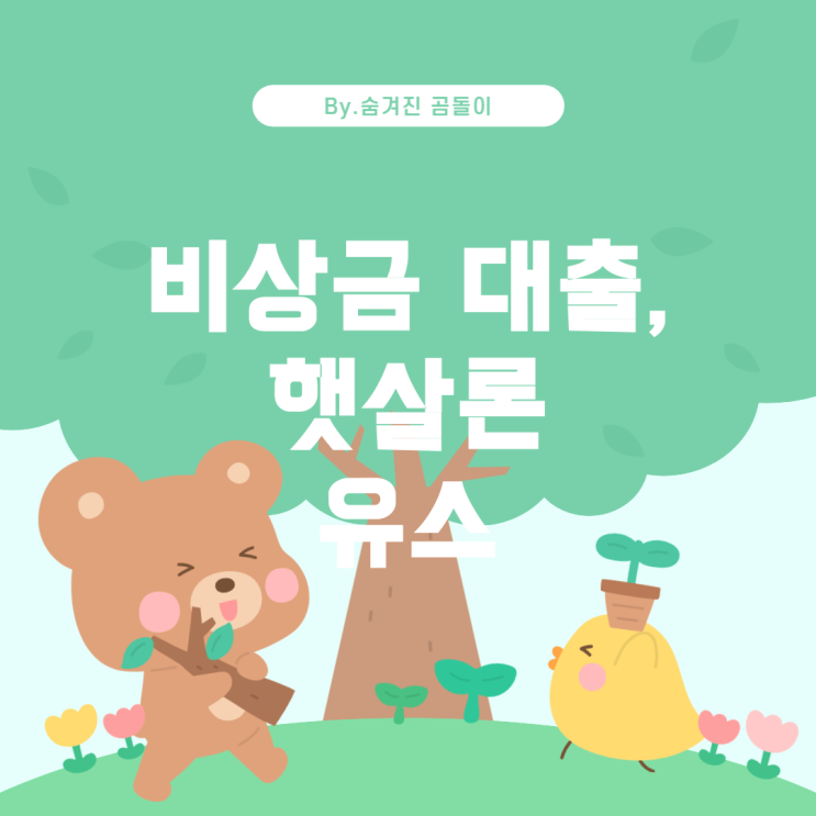  20세에게 가능한 비상금 대출과 햇살론 유스 대출
