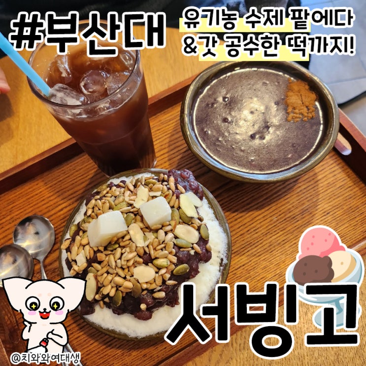  부산대팥빙수 맛집 서빙고 부산대역카페 가성비 굿