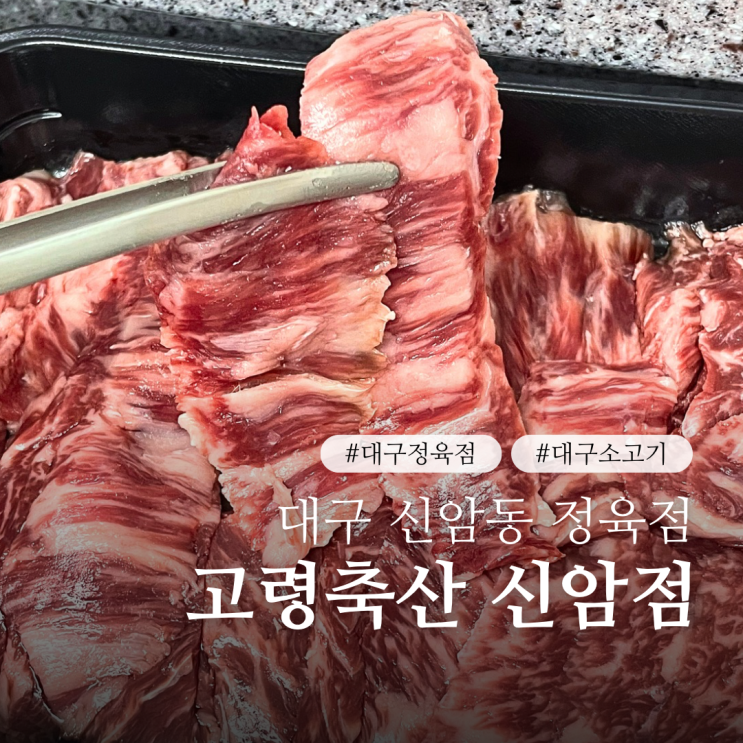  대구 정육점 고령축산 신암점 가성비 소고기 파는 신암동 정육점