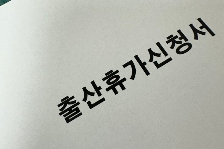  합법적 백수일기?(출산휴가 기록(´`))