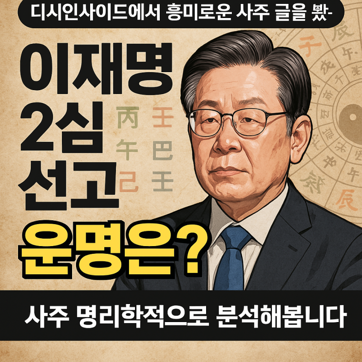  이재명 2심 선고 D-Day, 사주 명리학으로 본 정치적 명운은?
