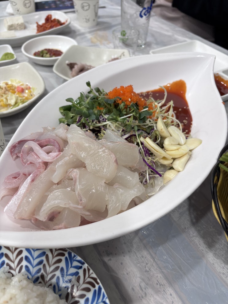  천안 백석동 부산막회 내돈내산 후기 (바지락칼국수 꼭)