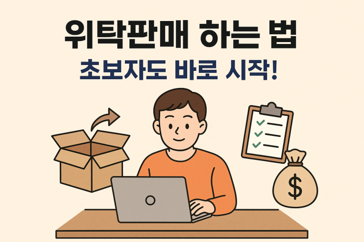  위탁판매 하는 법, 초보자도 바로 시작할 수 있습니다