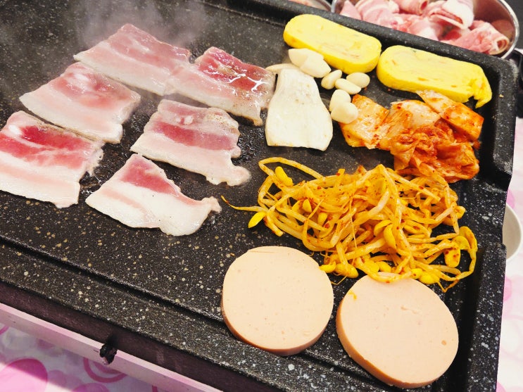  [부평역 고기집 맛집] 부평 냉삼, "복고 쟁반냉삼" (feat. 냉동삼겹살 + 우삼겹 + 김치찌개)