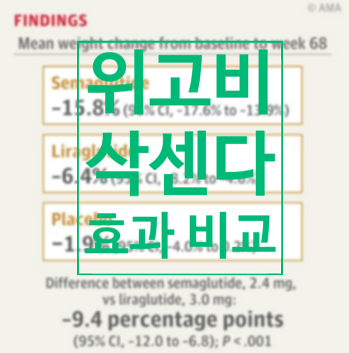  안산시흥배곧 위고비 vs 삭센다 맞기 비교 평가 (의사작성, 의학정보전달)
