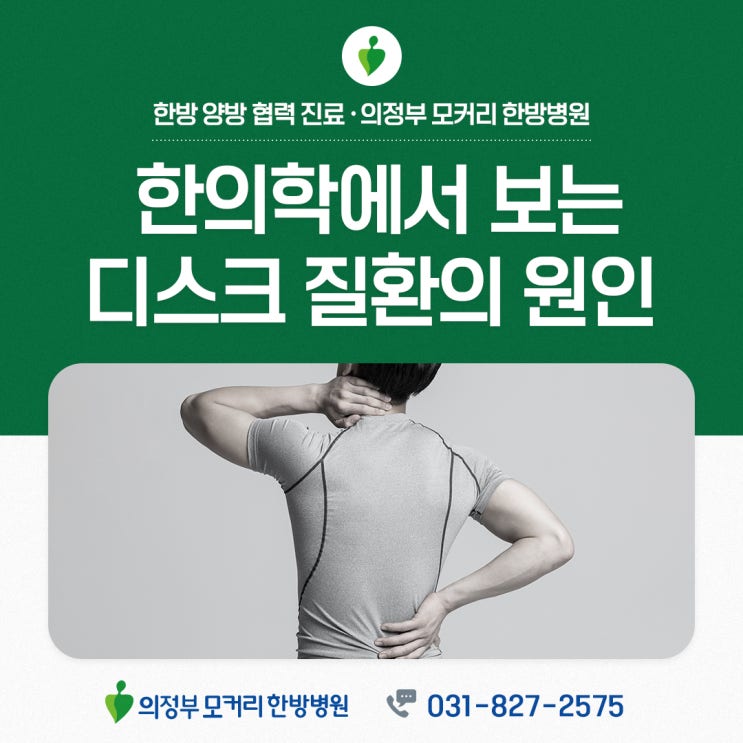  의정부허리한방병원 한의학에서 보는 디스크 질환의 원인