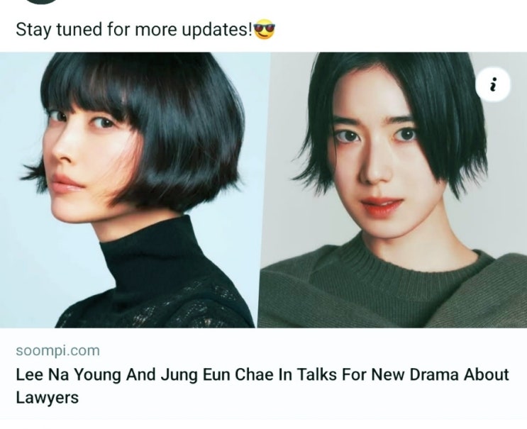 <b>이나영</b> 정은채 검토중 드라마 <b>아너 출연</b>