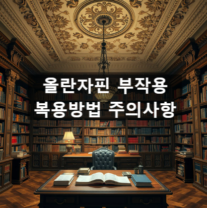  올란자핀 부작용 복용방법 주의사항