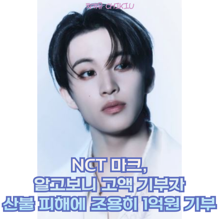  산불 피해에 스타들 연이은 기부에 조용히 1억 기부한 NCT 마크